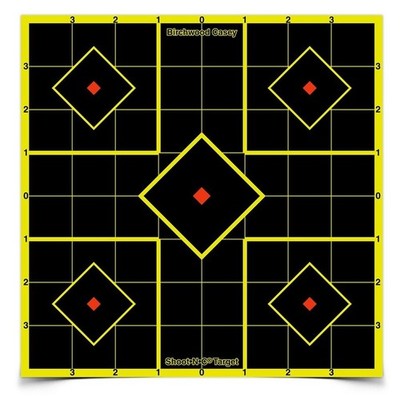 Birchwood Casey Shoot-N-C 8in Sight-in Target, 15 Pack 34112: BC-34112