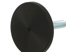 Foot; without locknut,adjustable,with no-slip...