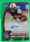2024 Bowman Chrome U autograph Green /99 Tetairoa McMillan No. PA-TMC