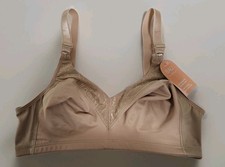 BALI Cool Comfort wirefree bra-sz 36C-beige NEW with tags