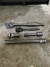 Snap On Tools Industrial Finish 3/8” Job Lot Ratchets, Ext Bars, Swivel Joint