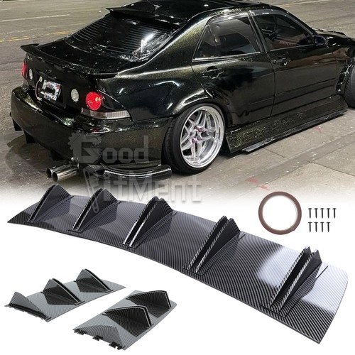 Carbon Rear Bumper Diffuser Lip Spoiler Wing Lower For Lexus IS250 IS350 IS300