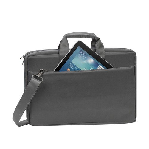 Sacoche pour Ordinateur Portable 17,3" 2 Compartiments, Sangle Amovible,Gris - Bild 3 von 3