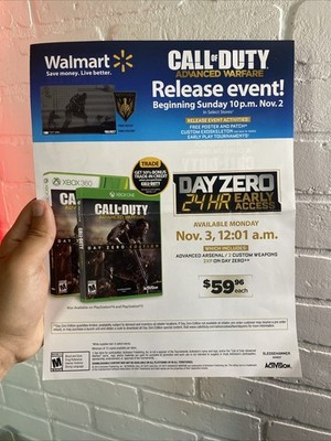 Call Of Duty Advanced Warfare EARLY Release Event Promo Walmart Exclusive DLC