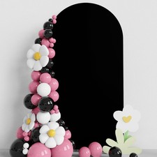 6.6FT Wedding Arch Spandex Cover for Round Top Backdrop Decoration