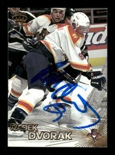 1997-98 Pacific 50 Radek Dvorak signed auto autograph JKAU1 BXCP25