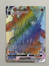 Pokémon Coalossal VMAX 189/185 Swsh04: Vivid Voltage Rainbow Secret Rare  on eBay