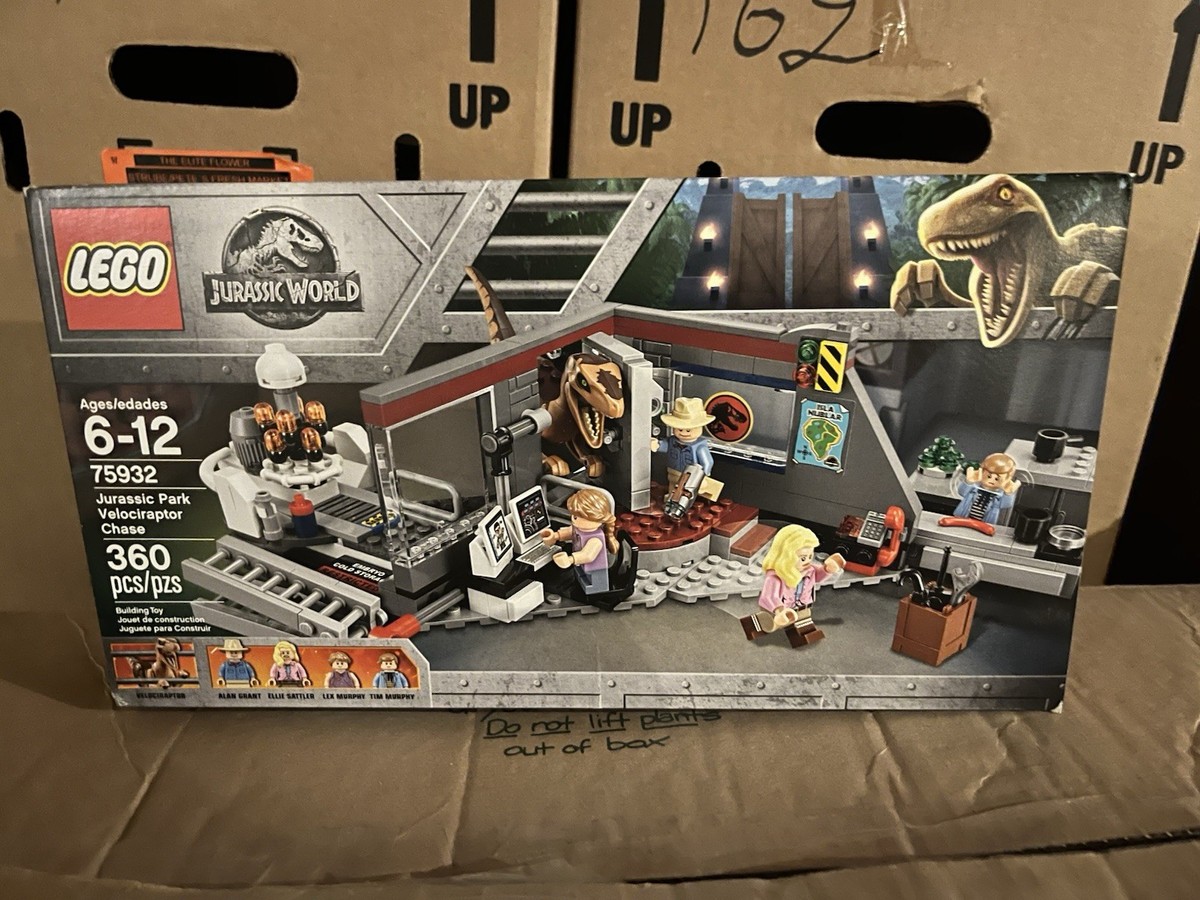 Lego Jurassic World Jurassic Park Velociraptor Chase 75932 360 PCS