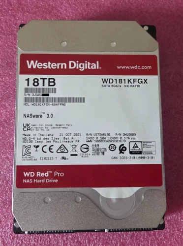 Western Digital WD Red Pro 18TB Hard Disk Drive