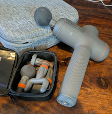 Sharper Image Power Percussion Deep Tissue Massager (Gray) 6 Attachments, Case