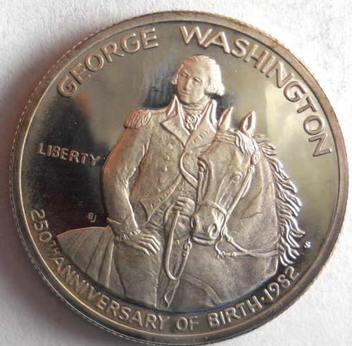 1982 UNITED STATES HALF DOLLAR - WASHINGTON - AU/UNC SILVER PROOF COIN - #M26