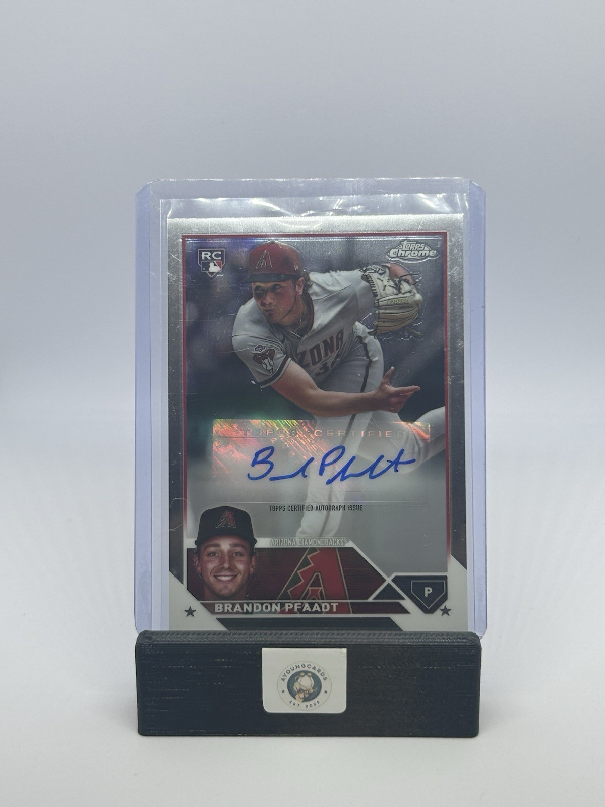 2023 Topps Chrome Update Series - Autographs Brandon Pfaadt #AC-BP (AU, RC)