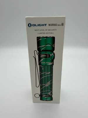 Olight Warrior Mini 2  Limited Edition SUPER RARE COLOR BATTLE GREEN BRAND NEW