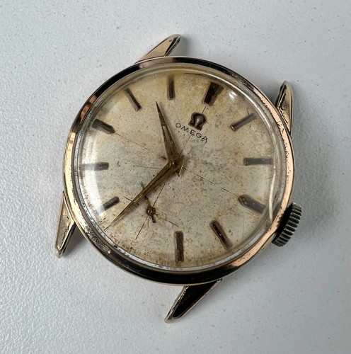 Reloj Manual OMEGA Cal 267 14391-1 Vintage Hombre 17 Joyas Blanco Para Restaurar - Imagen 3 de 8