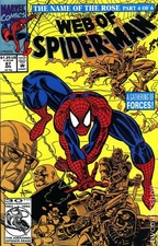 Web of Spider-Man #87 VF+ 8.5 1992 Stock Image