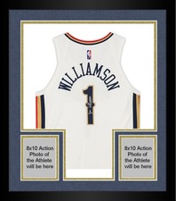 Framed Zion Williamson New Orleans Pelicans Signed Nike Mixtape Authentic Jersey