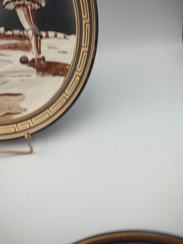 LOT OF 2 HAND MADE IN GREECE PANTHEON DISPLAY ART PLATES 11" - Picture 5 of 16