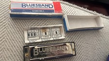 BLUESBAND Hohner International HARMONICA With Case And Instructions