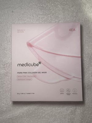 medicube PDRN Pink Collagen Gel Mask Sodium DNA Niacinamide 4 Sheets