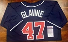 Autographed/Signed TOM GLAVINE Atlanta Baseball Jersey JSA COA Auto size XL