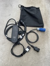 Audi E Tron Ev Geniune Charger type 2 home socket,wall adapter plus bag