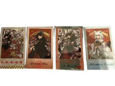 Hololive Ookami Mio Shirakami Fubuki Iroha Nihohetto Ayafubumi Cheki Card New