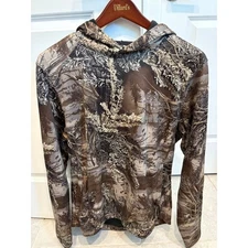 Realtree Mens Camo Hoodie Long Sleeve Hunting Outdoors Lightweight Top size M