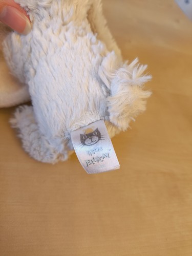 JELLYCAT Hase mit Schnuffeltuch Schmusetuch weiß mit Blumen Kuscheltuch Baby - Bild 9 von 14