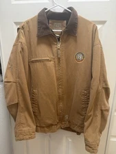 Vintage Carhartt XL Tan Ideal Zipper Workwear Full Zip