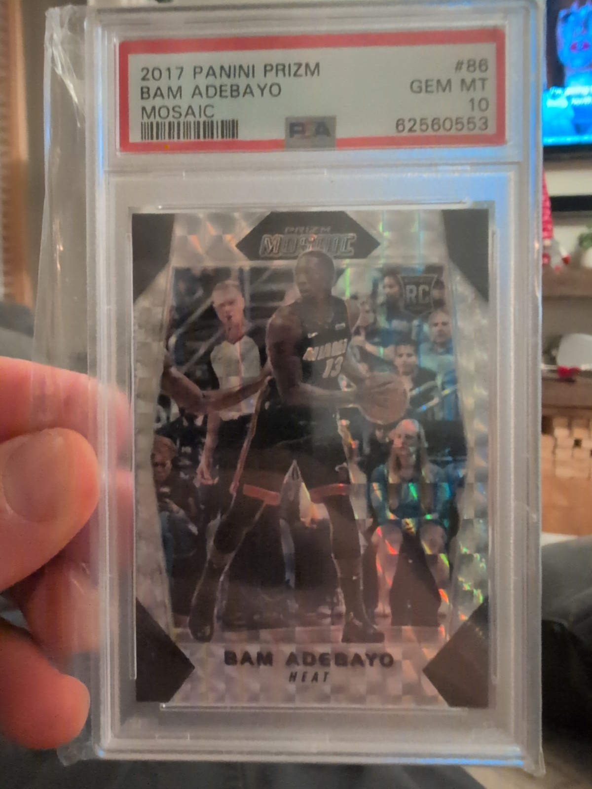 2017 Panini Prizm Bam Adebayo RC Mosaic PSA 10 83 Point Game