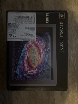 starlit sky galaxy lego picture for desk or room with frame
