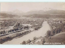 old rppc PANORAMIC VIEW OF TOWN Innsbruck Austria : make an offer HM1993
