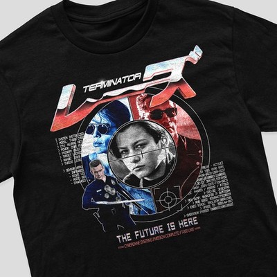 Vintage Retro T-Shirt Terminator T1000 John Connor Arnold T2 T800 Skynet