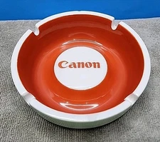 Vintage Canon Glazed Ceramic Ashtray - 5.25"