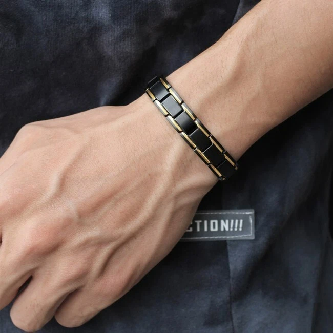 Copper Magnetic Bracelet Energy Healing Therapy Arthritis Pain Relief Men Women - Image 3 of 4