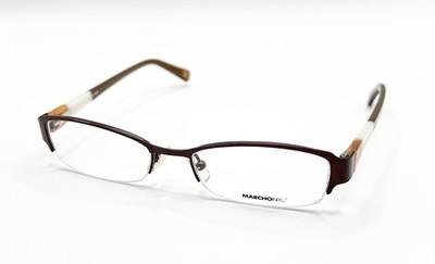 NEW MARCHON NYC PLAZA 210 BROWN AUTHENTIC EYEGLASSES 50-17