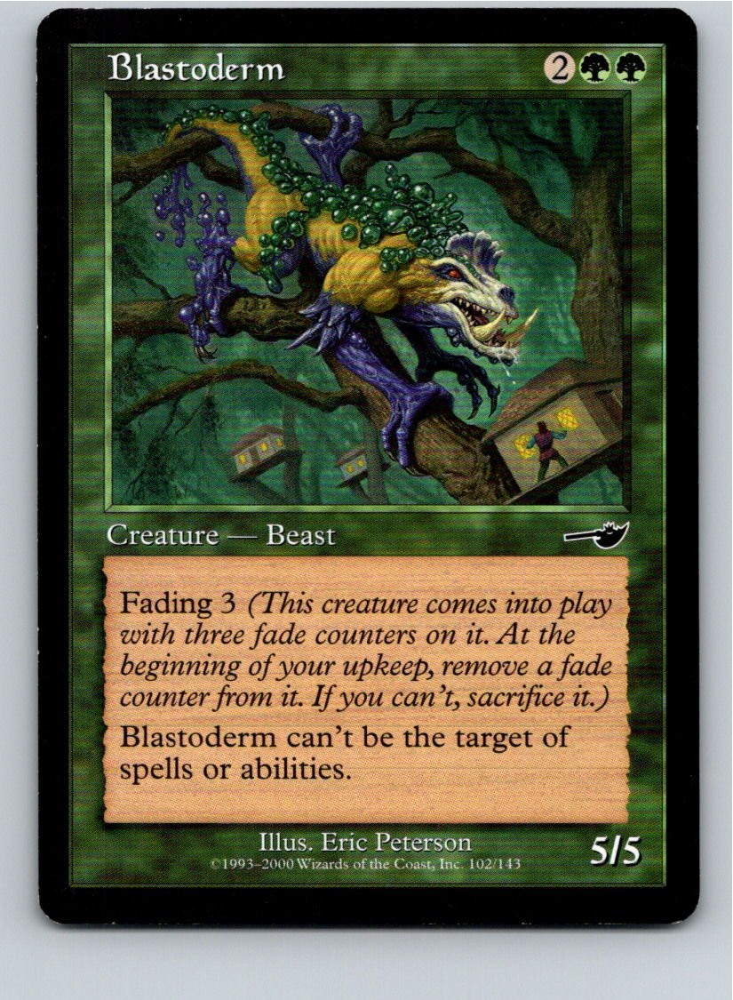 Magic the Gathering Blastoderm Nemesis MTG Free Shipping!