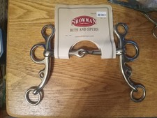 New Argentine snaffle bit 5 in mouth stainless steel Showman