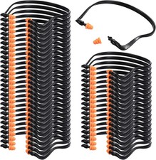 48 Pcs Banded Ear Plugs for Shooting Range Silicone Reusable Ear Protection