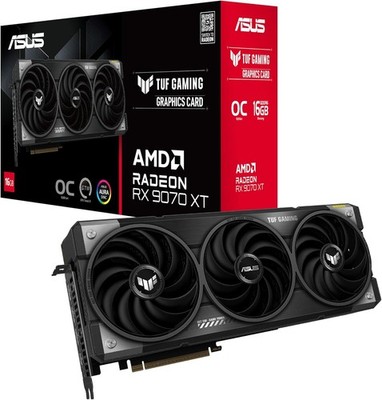 ASUS TUF Gaming Radeon RX 9070 XT OC Edition 16GB GDDR6 Grafikkarte (AMD Radeon 