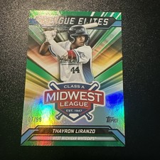 2025 Topps Pro Debut - League Elites Thayron Liranzo #LE-12 (RC) Green Foil /99