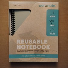 AeroNote Reusable Notebook/Pilot Frixon Pen Microfiber Cloth 5 x 7 (N18)
