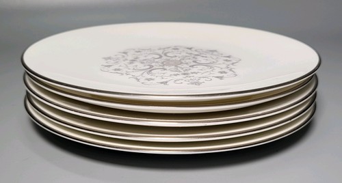 5 Beilagenteller Royal Worcester Fine Bone China Bridal Lace 1963 England 15 cm - Bild 21 von 24