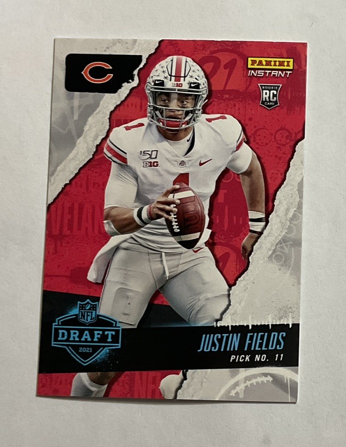 Justin Fields RC NFL Draft  #10 - 2021 Panini Instant BEARS