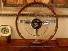 Fits Porsche 356 B - 356 C Steering Wheel Wood Les Leston 42 Cm