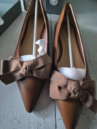 NIB - C.Paravano Brown Pointy Bow Flats (Aida) - 41 (US 10.5) - Picture 4 of 8