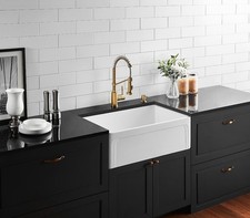 760 x 450 Fine FIRECLAY Farmhouse Kitchen Laundry Sink Apron Butler Sink