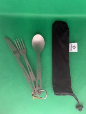 Travel Utensils with Case 3 Piece Stainless Steel Portable Cutlery Set With Bag
