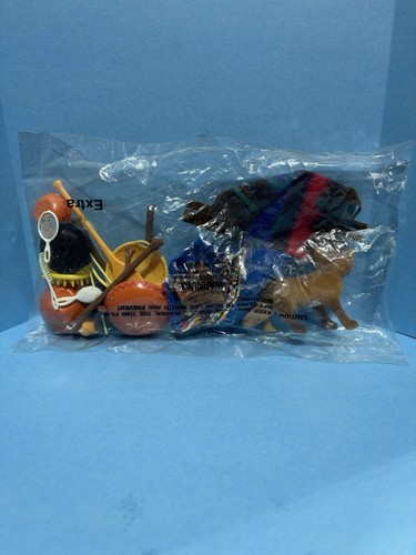 Native American Dolls With Horse, Canoe, And Other Accessories Sealed - Picture 6 of 7
