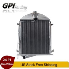 Fit 1928-1929 Ford Model A Heavy Duty 3.3l L4 Full Aluminum Cooling Radiator